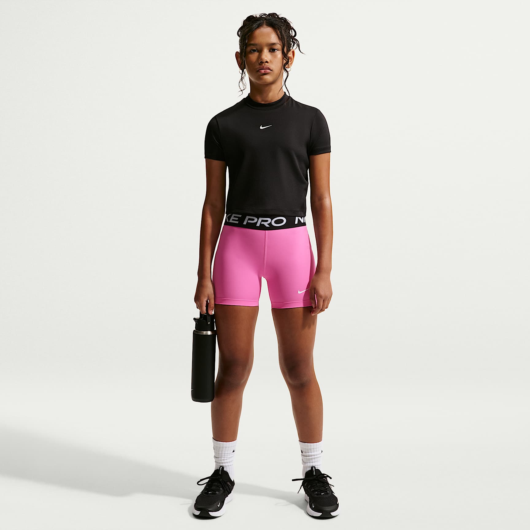 Nike Pro Girls' Dri-FIT 7.5cm (approx.) Shorts. Nike ID
